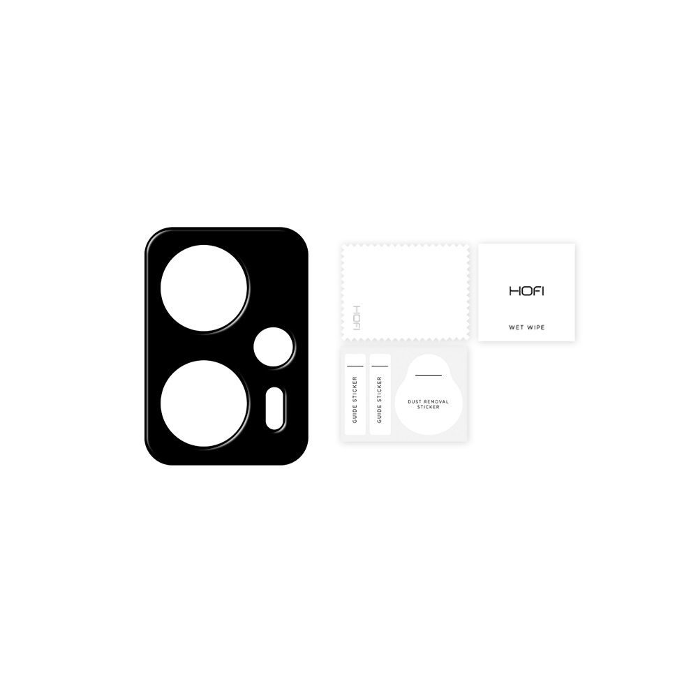 Hofi Cam Pro+, Folie De Sticlă Pentru Lentila Aparatului Foto, Xiaomi Poco X4 GT, Neagră