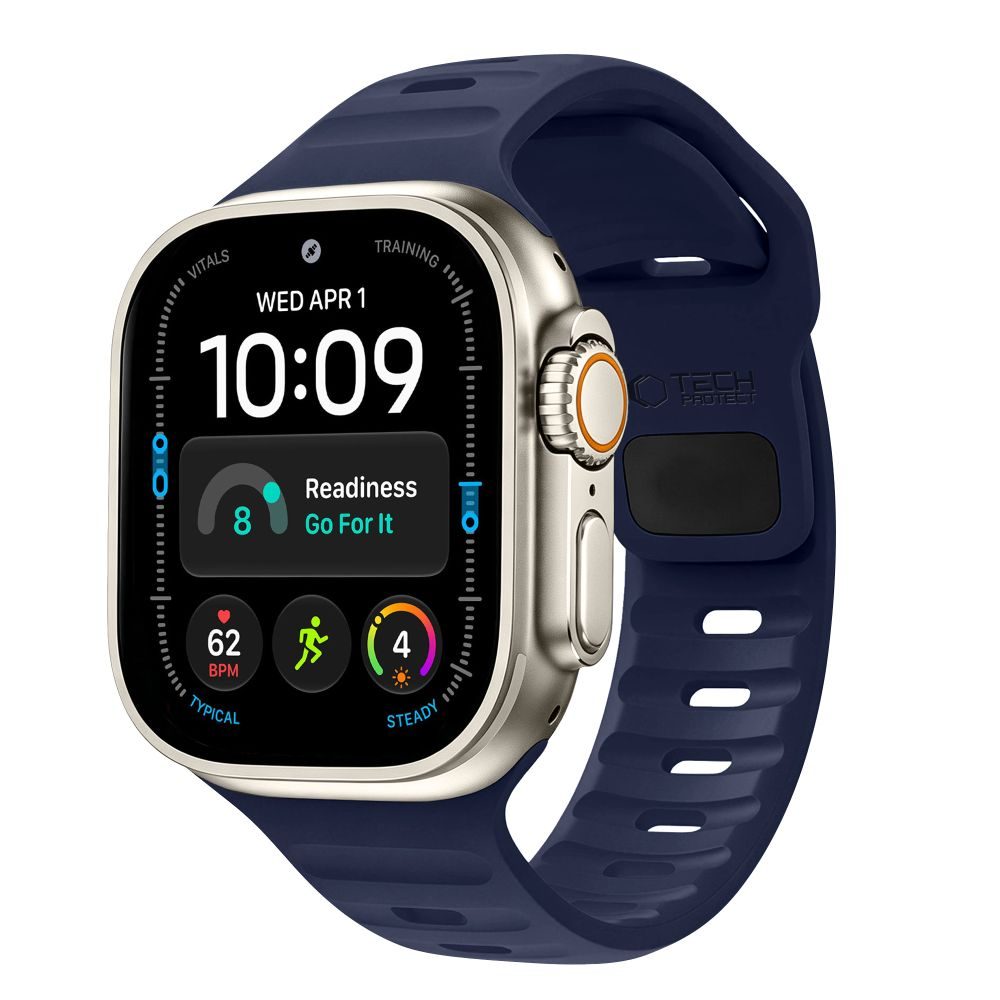 Tech-Protect Silicone Line narukvica, Apple Watch 8 / 9 / 10 / 11 / 12 / SE / Ultra (44 / 45 / 46 / 49 mm), plava