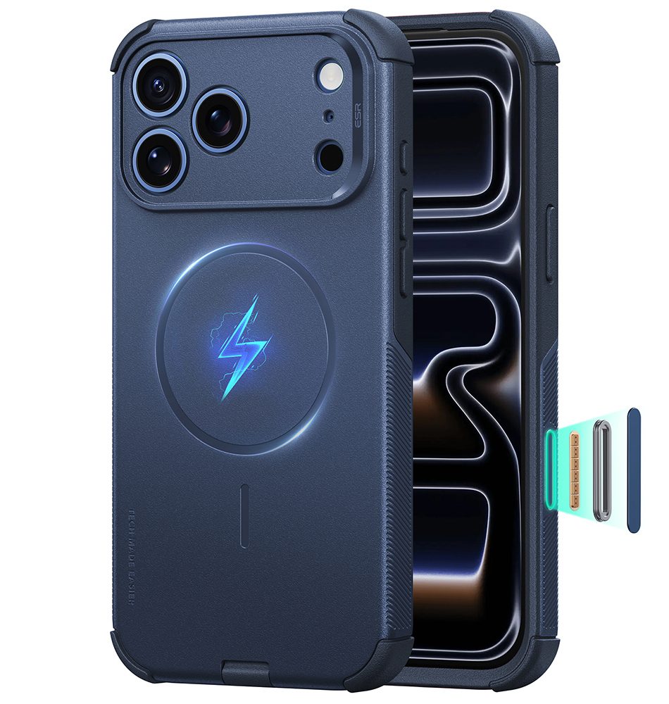 Husă ESR Cyber Halolock, iPhone 17 Pro Max / 18 Pro Max, albastră