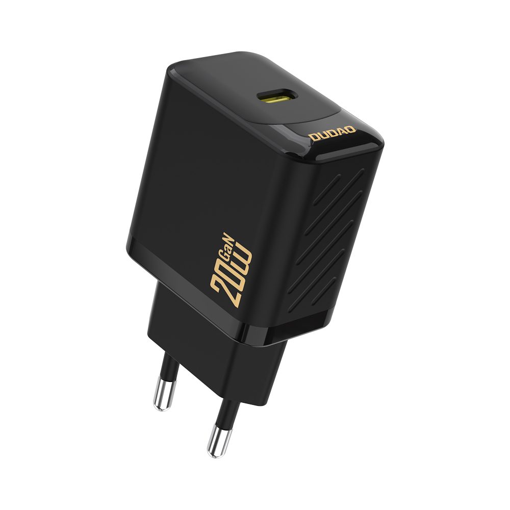 Dudao A26LEU nabíjačka USB-C + kábel USB-C - Lightning, PD 20W GaN, čierna