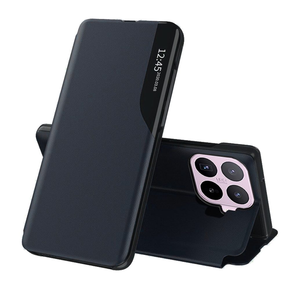 Husa Eco Leather View Case, Xiaomi 17T, albastru