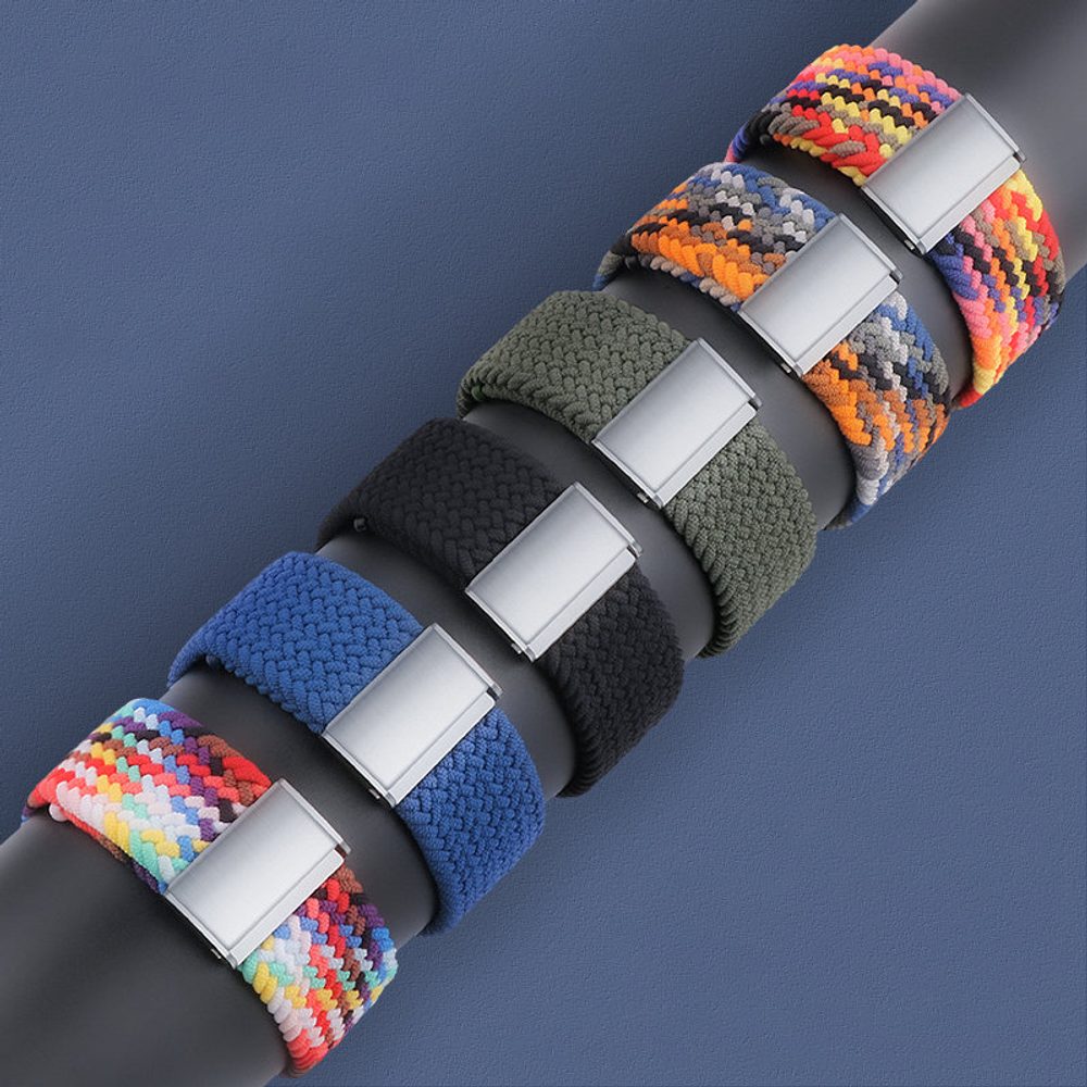 Strap Fabric řemínek Pro Apple Watch 6 / 5 / 4 / 3 / 2 (40 Mm / 38 Mm) Modrý
