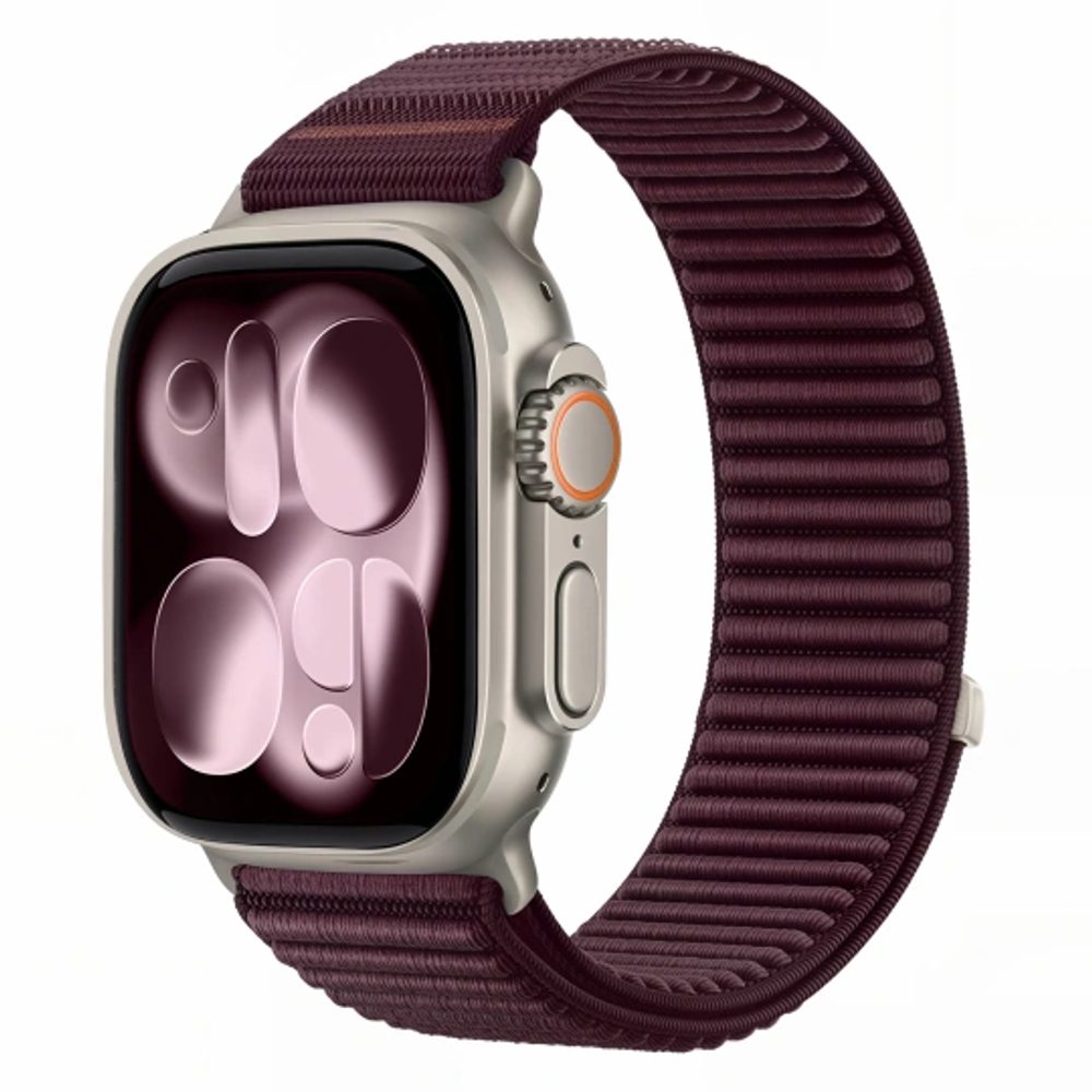 Tech-Protect NylonLoop Apple Watch 8 / 9 / 10 / 11 / 12 / SE / Ultra (44 / 45 / 46 / 49 mm, bordo