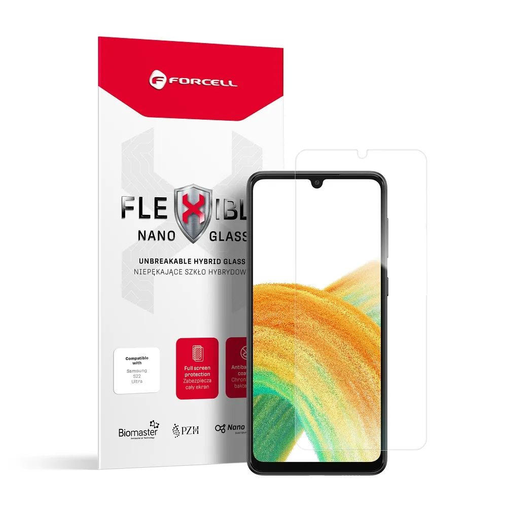 Forcell Flexible Nano Glass Hibrid üveg, Samsung Galaxy A33 5G, átlátszó