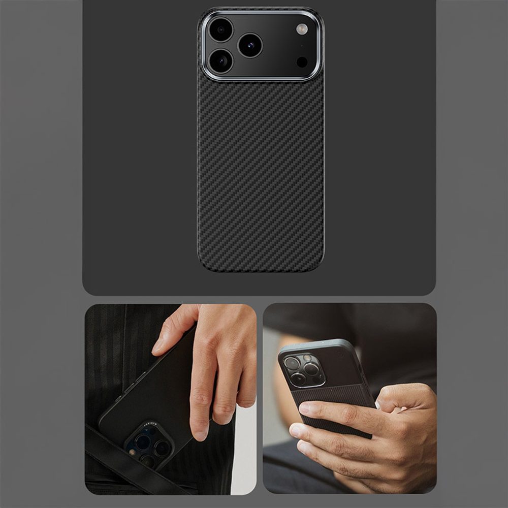 Benks Magnetic Armor Air Kevlar obal Metal Frame, iPhone 17 Pro, čierny