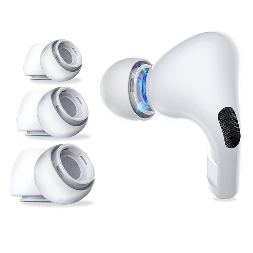 Tech-Protect fülhalgató huzat 3db, Apple AirPods Pro 1/2, fehér