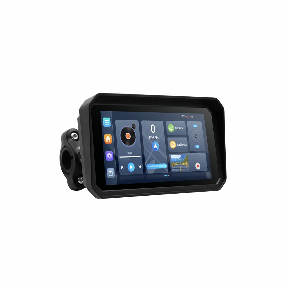 Display Motocicletă 6" cu Android 14, CarPlay și Android Auto, Camere DVR și TPMS