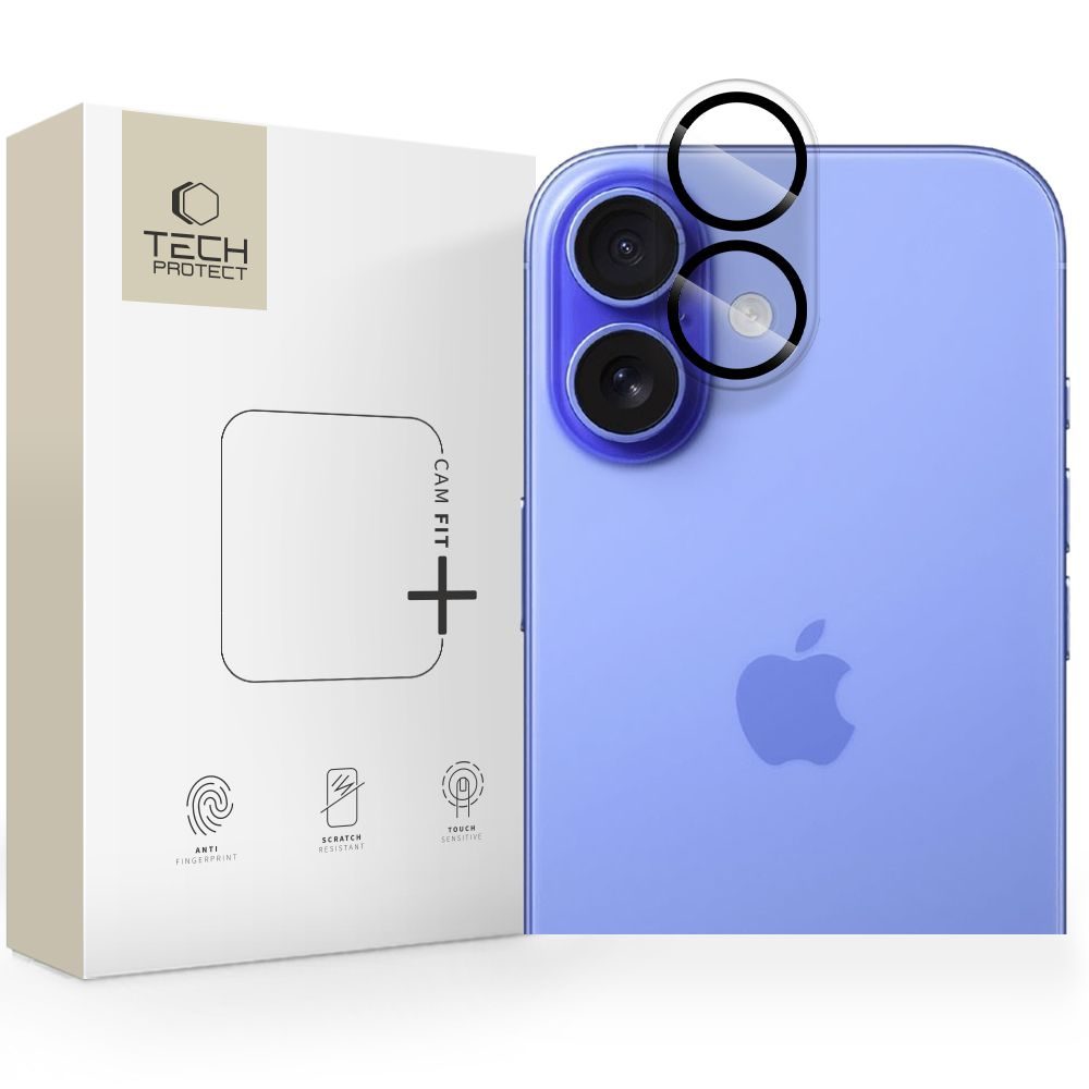 Levně Tech-Protect Cam Fit+, sklíčko pro čočku fotoaparátu, iPhone 17, průhledné
