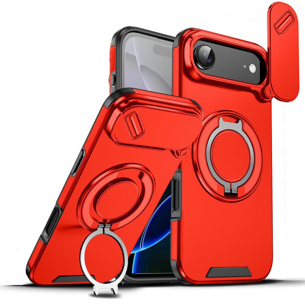 Levně Camslide Stand obal, iPhone Air, červený