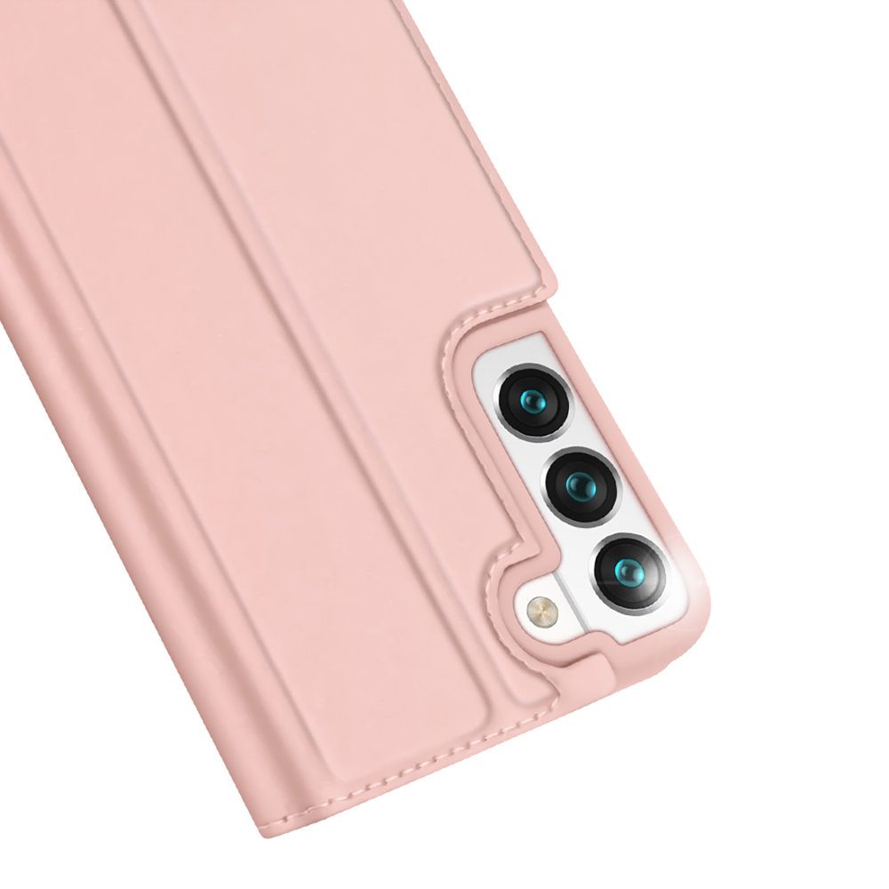 Dux Ducis Skin Pro, Könyves Tok, Samsung Galaxy S22, Rózsaszín