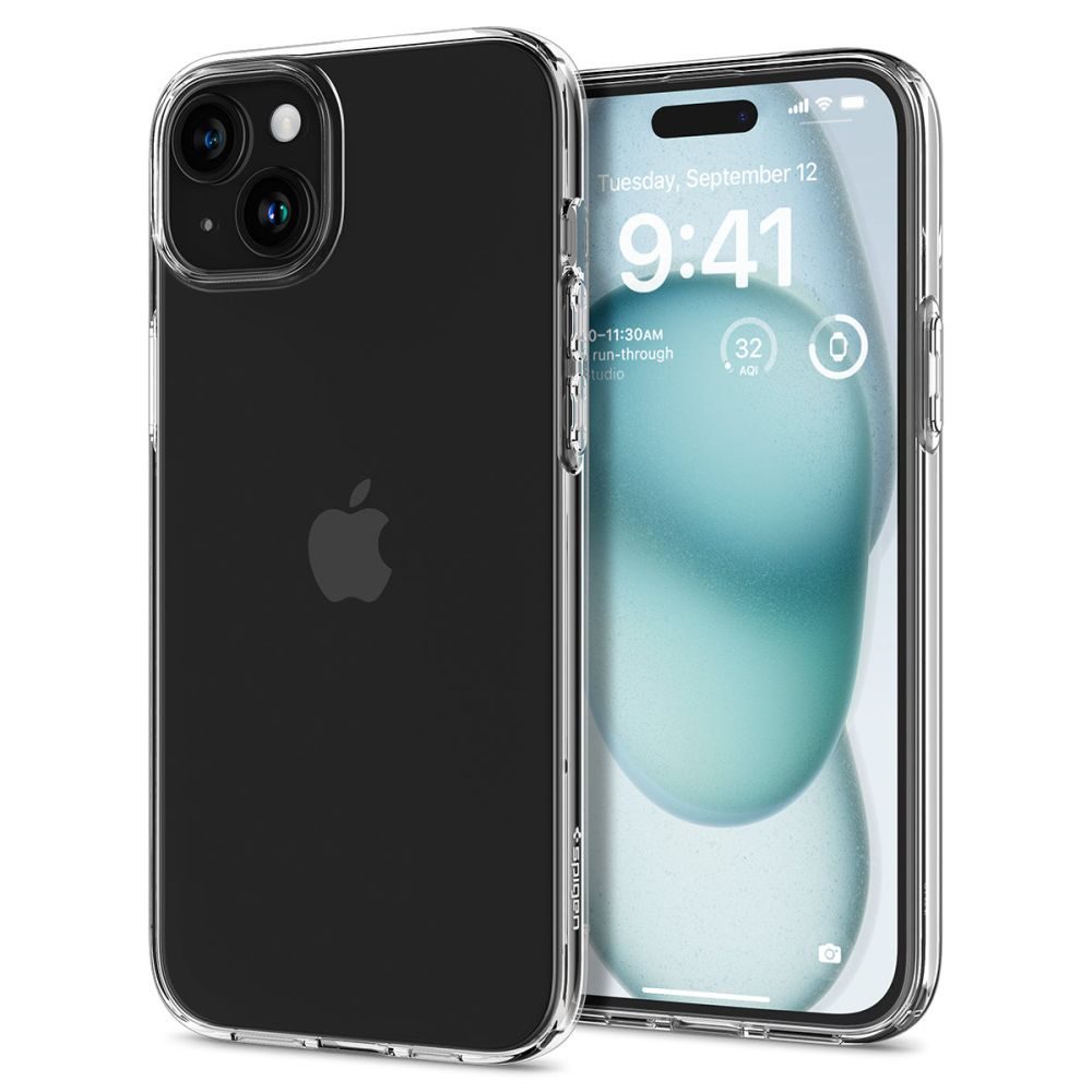 Spigen Liquid Crystal Carcasă Pentru Mobil, IPhone 15, Crystal Clear