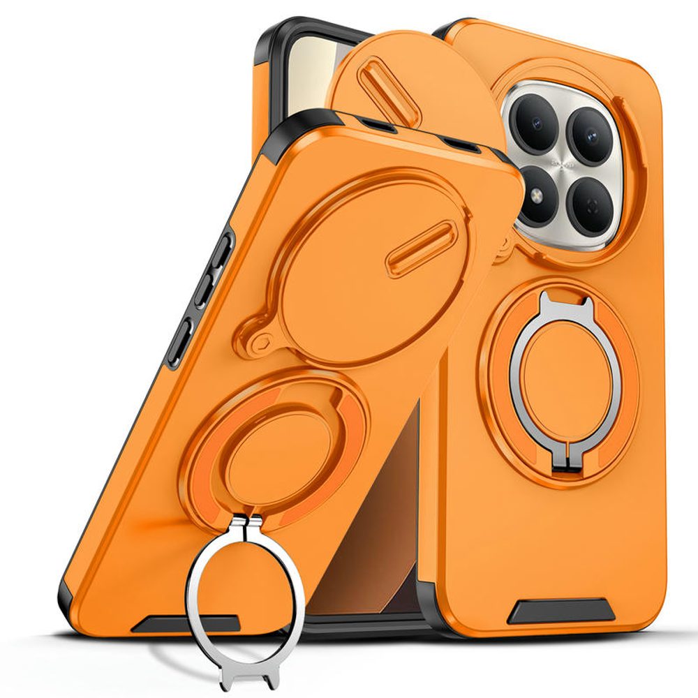 Levně Camslide Stand obal, Xiaomi Redmi Note 15 Pro 5G, oranžový