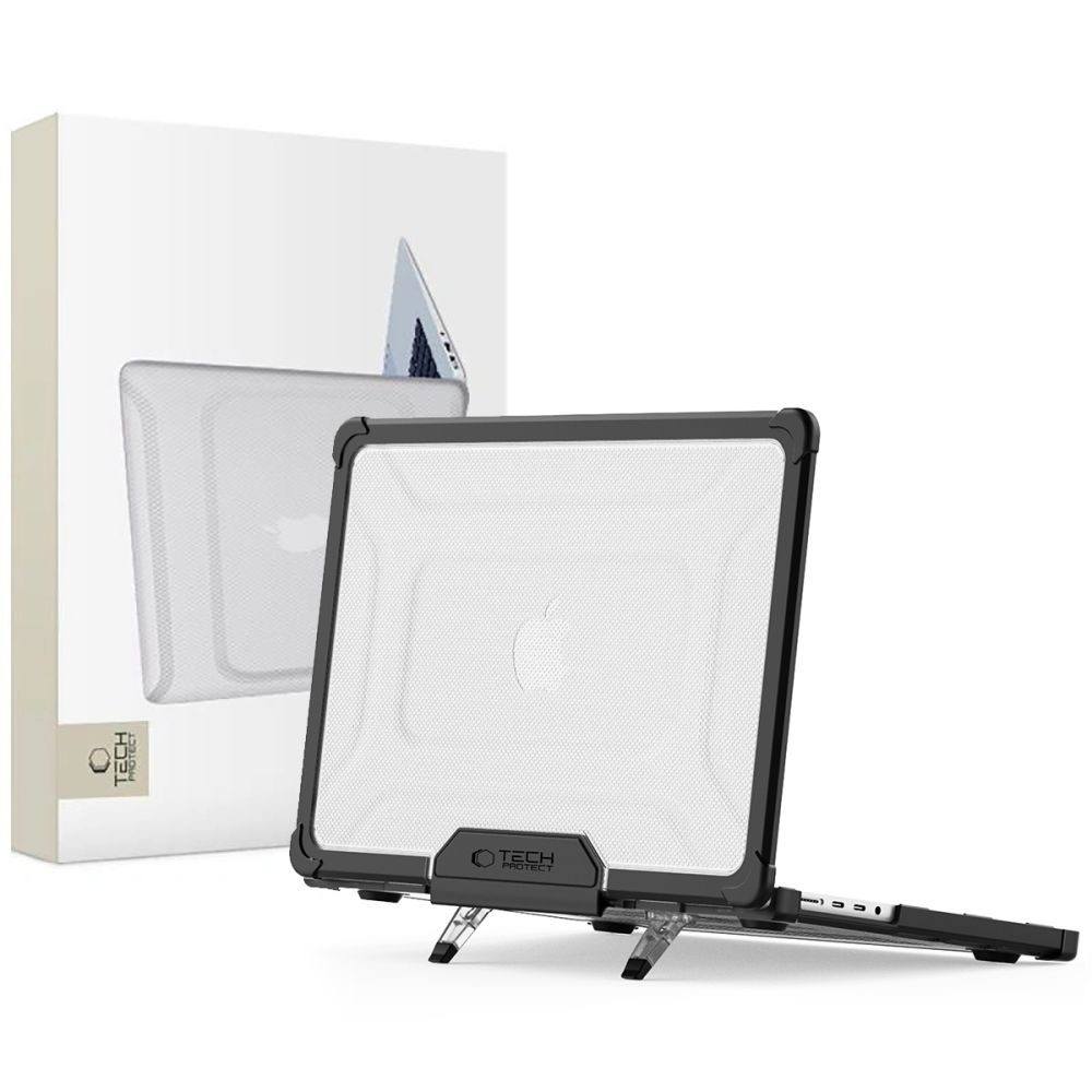 Levně Tech-Protect SmartShell Pro pouzdro MacBook Pro 14 2021–2025, černé / průhledné