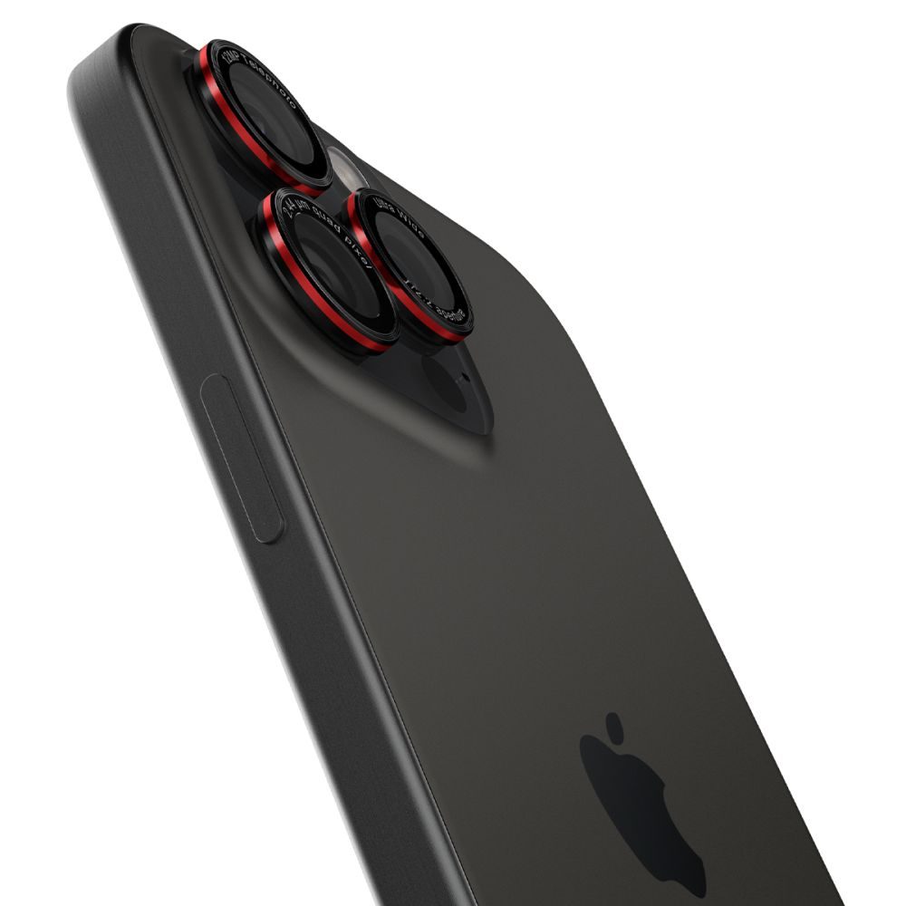 Spigen Optik Pro L-Series TR Ez Fit ochrana fotoaparátu, 2 kusy, iPhone 14 Pro / Max / 15 Pro / Max / 16 Pro / Max / 17 Pro / Max, čierna