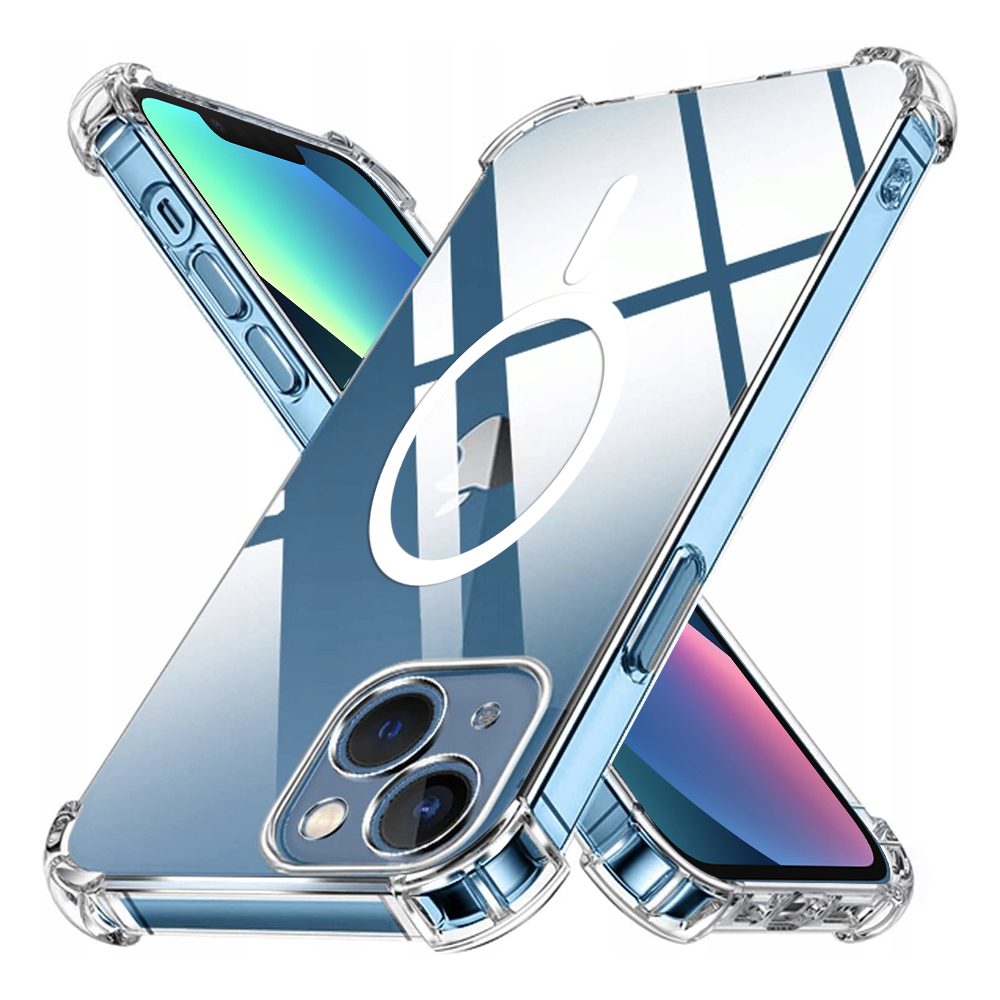 Techsuit Shockproof MagSafe průhledný obal, iPhone 13