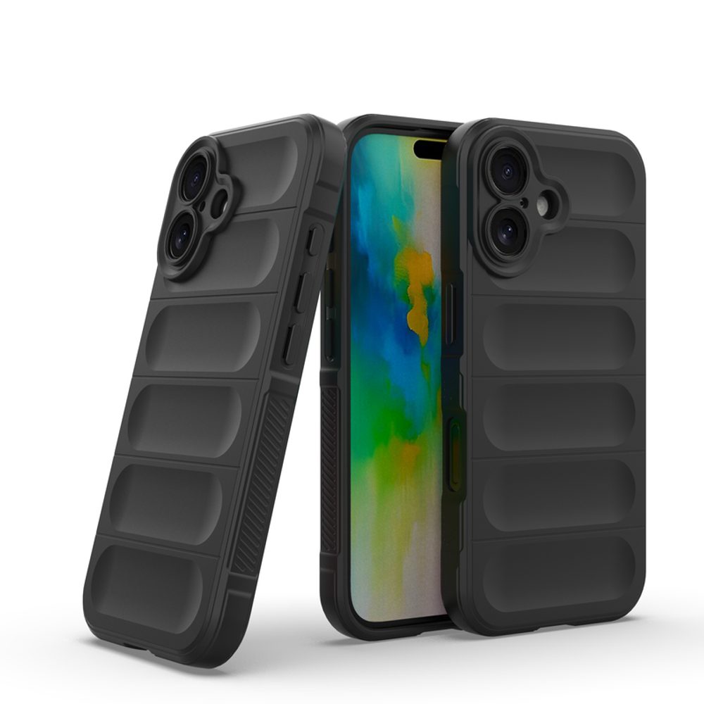 Levně Wency Magic Shield obal, iPhone 16, černý