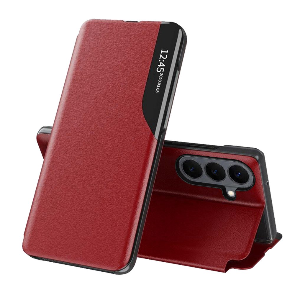 Levně Eco Leather View Case, Samsung Galaxy S26, červené