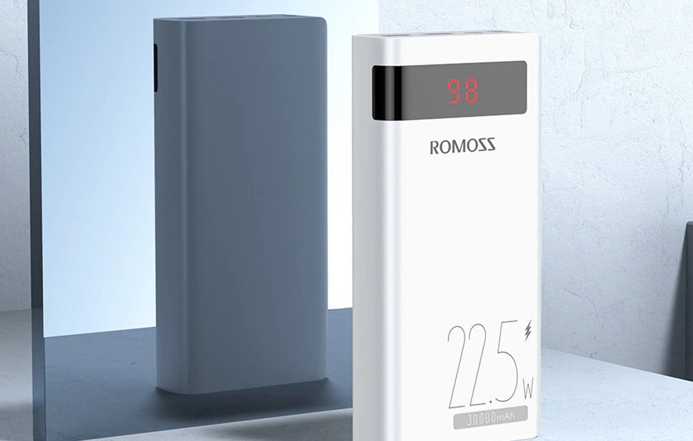 Romoss SENSE8PF Powerbanka 30000mAh, 22,5 W, Biela