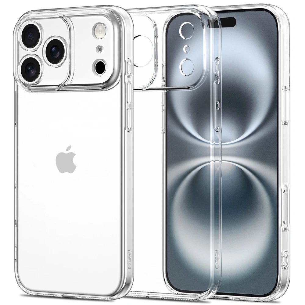 Tech-Protect Flexair iPhone 17 Pro, priehľadný