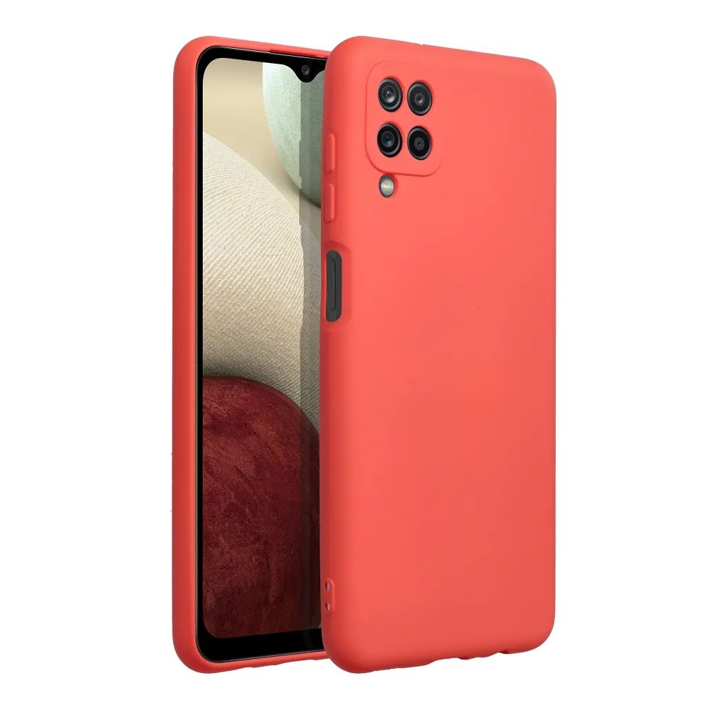 Forcell Silicone Lite, Samsung Galaxy A12, piros