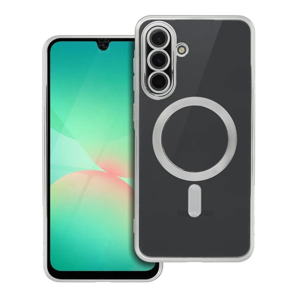 Electro Mag Cover MagSafe-vel, Samsung Galaxy A56, ezüst