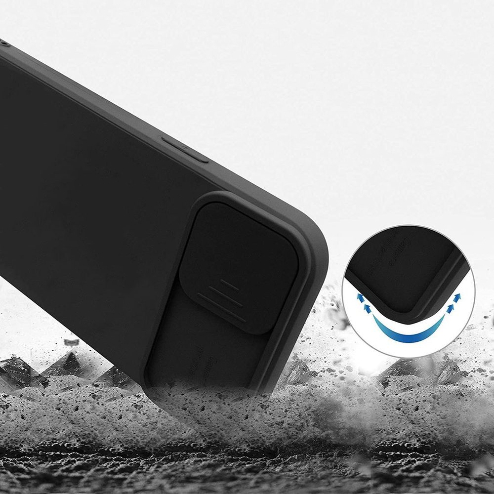Nexeri Obal S Ochrannou šošovky, IPhone 12 Pro, čierny