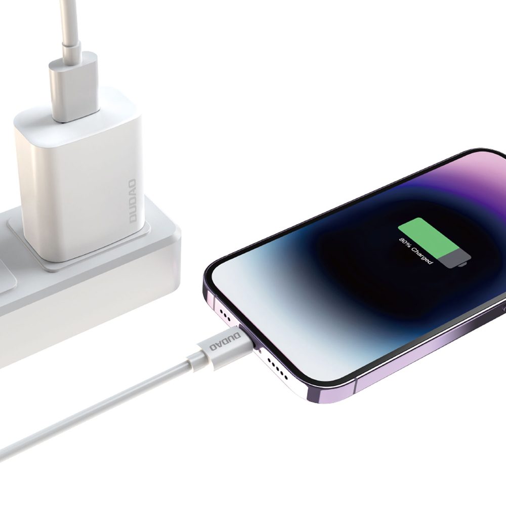 Dudao L4SL kábel USB-A - Lightning, 2A, 1 m, biely