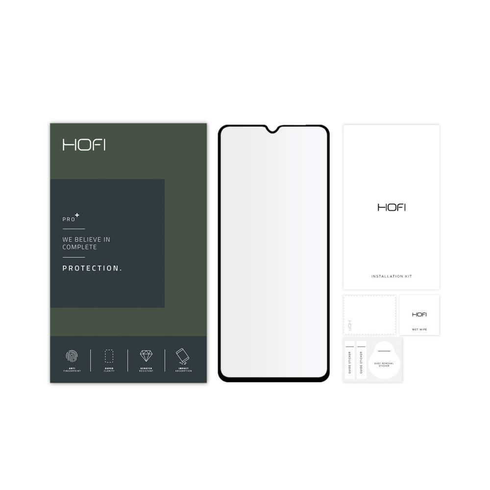 Hofi Pro+ Edzett üveg, Xiaomi Redmi 10C, Fekete