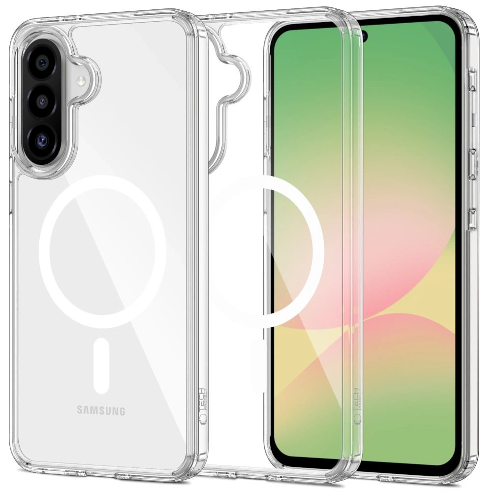 Tech-Protect Flexair Hybrid s MagSafe, Samsung Galaxy A17 4G / 5G, průhledný