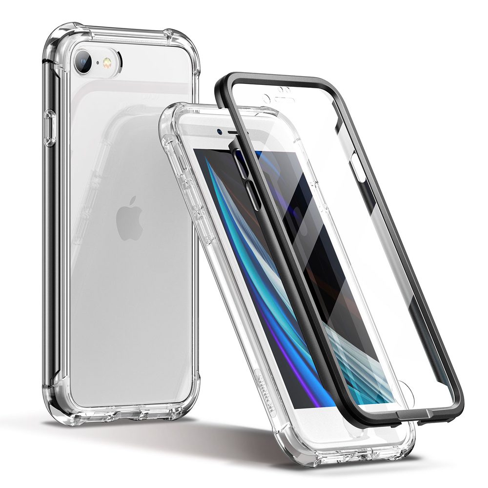 Suritch 360 Clear obal iPhone 7 / 8 / SE 2020 / 2022, čierny