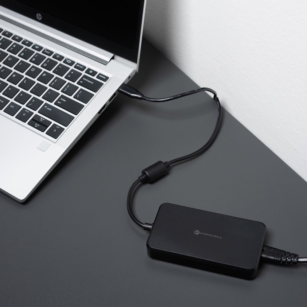 Forcell F-Energy E856 Univerzálny adaptér k notebooku, 90W (6 koncoviek), čierny