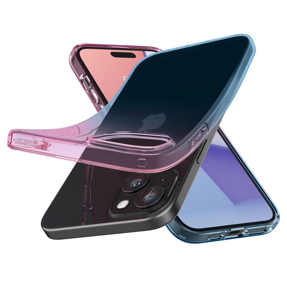 Spigen Liquid Crystal Telefontok, IPhone 15, Rózsaszín