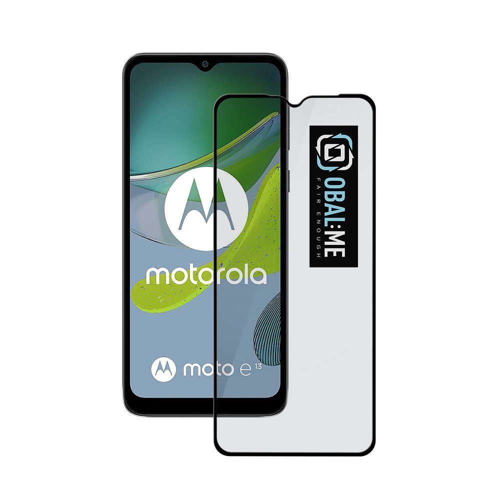 OBAL:ME 5D edzett üveg Motorola E13, fekete