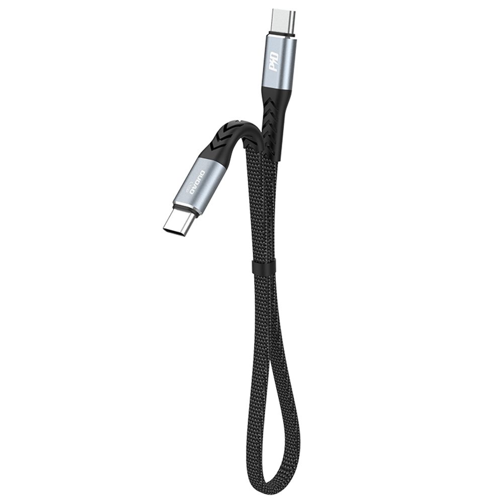 Levně Dudao L10C kabel USB-C - USB-C, PD 100W 5A, 0,23 m, černý