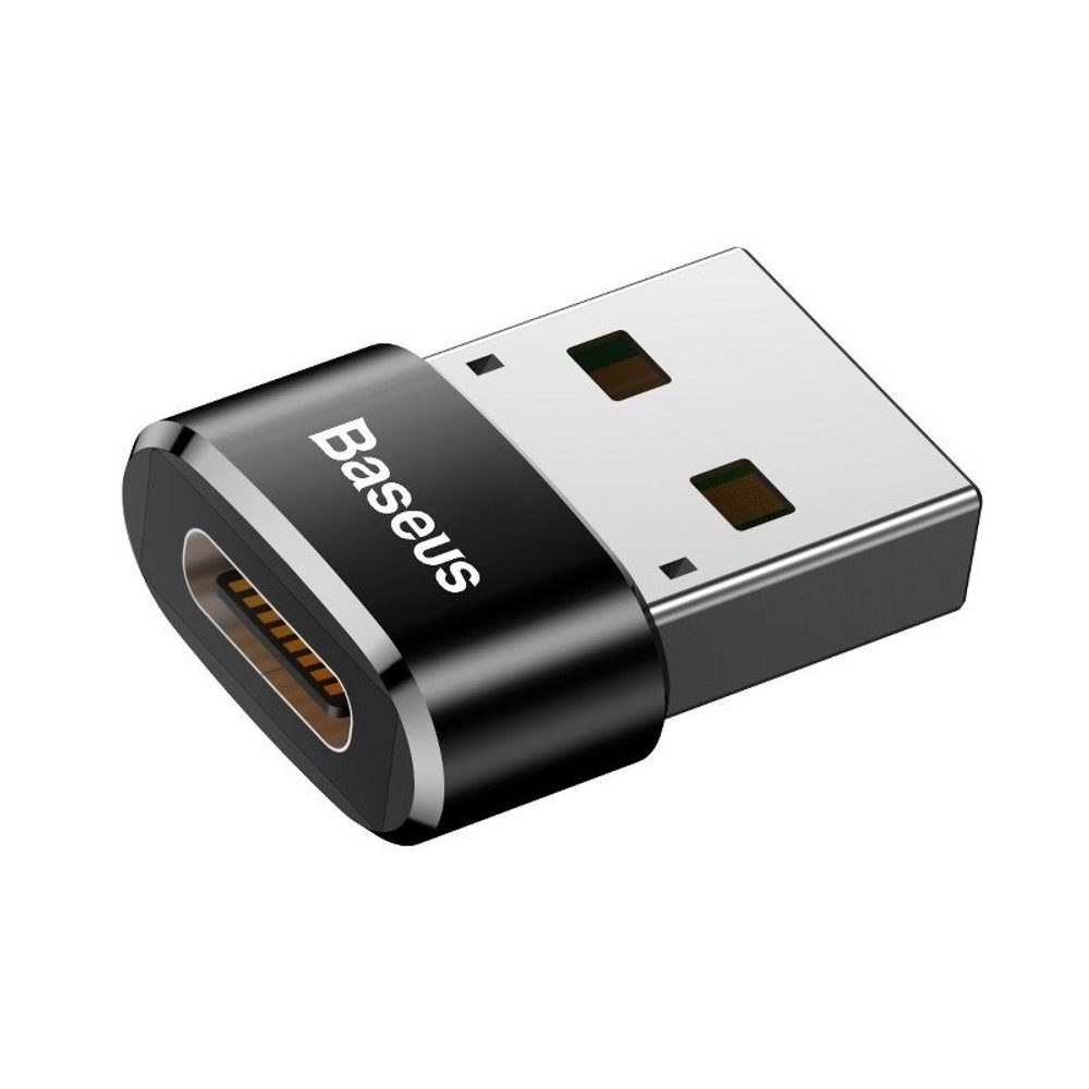 Baseus Adapter USB-C USB-A-ra, 3A, Fekete