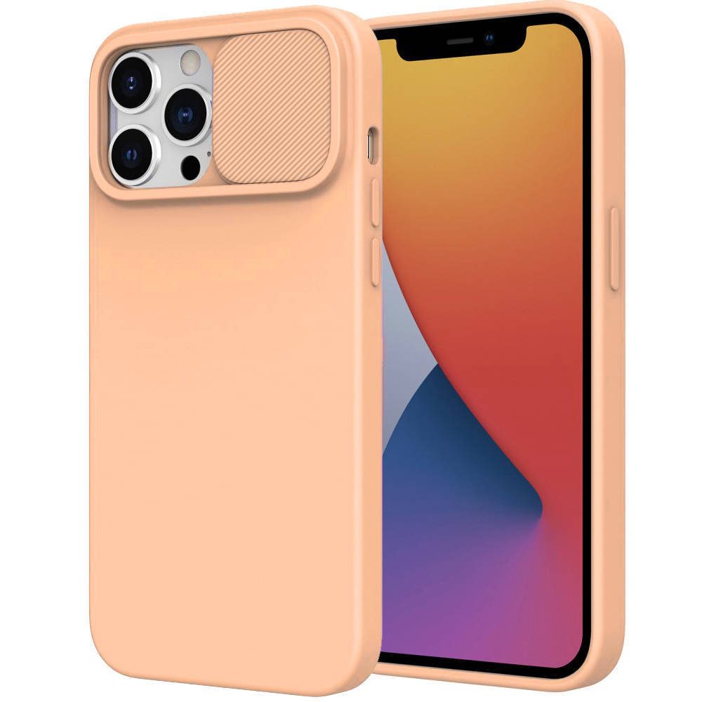 Husă Nexeri Cu Capac Pentru Cameră, IPhone 14 Pro, Portocalie