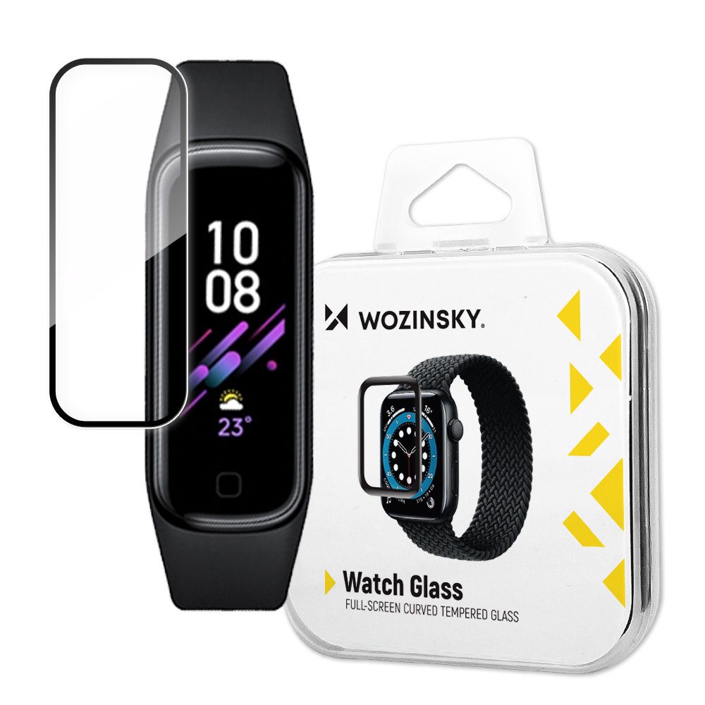 Wozinsky Watch Glass Hibrid üveg, Samsung Galaxy Fit 2, Fekete