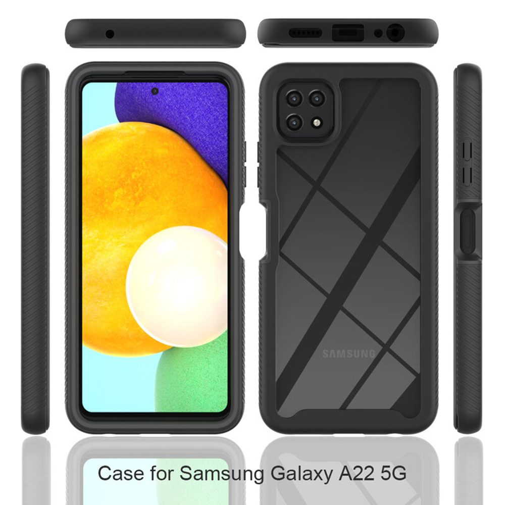 Techsuit Defense360 Pro + Védőfólia, Samsung Galaxy A22 5G, Fekete