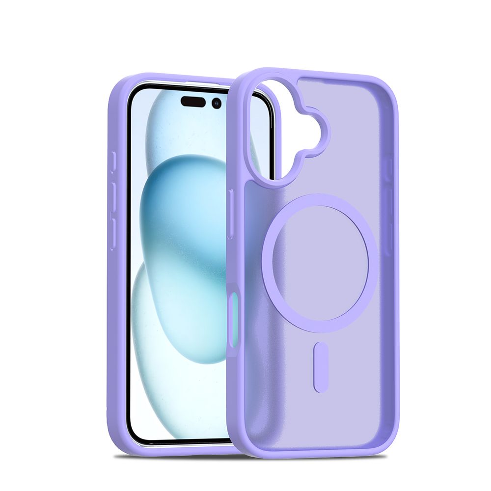 JP MagFit Colour MagSafe Carcasă cu magnet N52, iPhone 16, mov