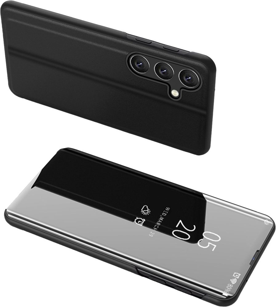 Clear View Husă Neagră Pentru Telefon Samsung Galaxy A24 4G