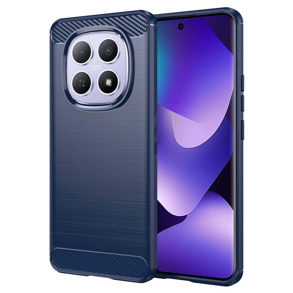 Levně Carbon obal, Xiaomi Redmi Note 15 4G / 5G / Poco M8 5G, modrý