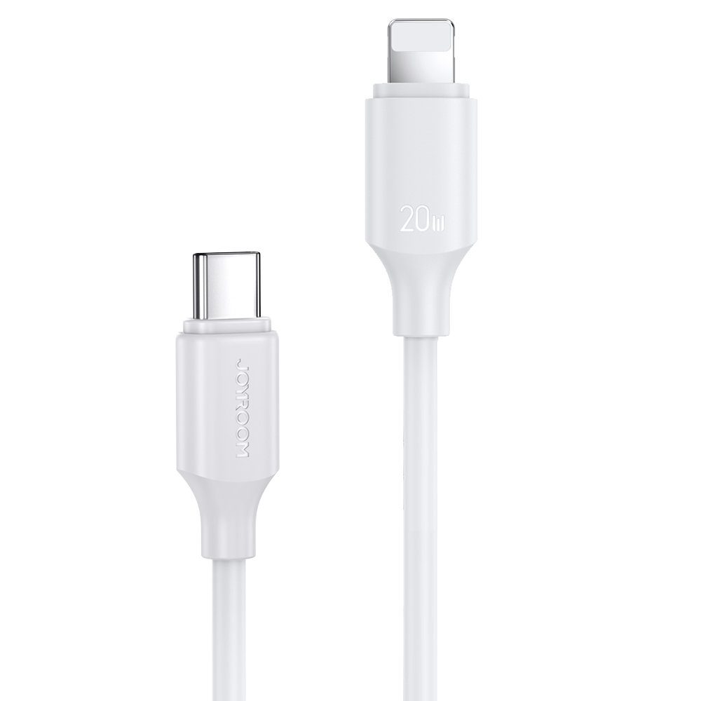Joyroom USB-C Lightning Kábel, 480Mbps, 20W, 0.25m, Fehér (S-CL020A9)