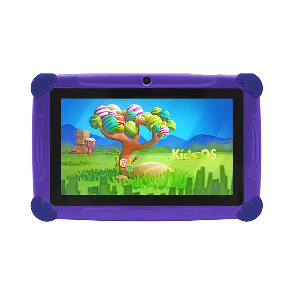Wintouch K77 tablet pro děti s hrami, Android, duální fotoaparát, fialový