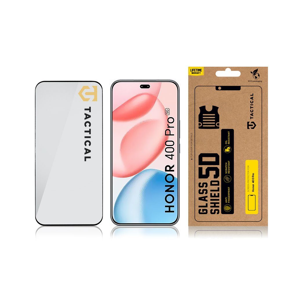 Tactical Glass Shield 5D sklo pre Honor 400 Pro, čierne