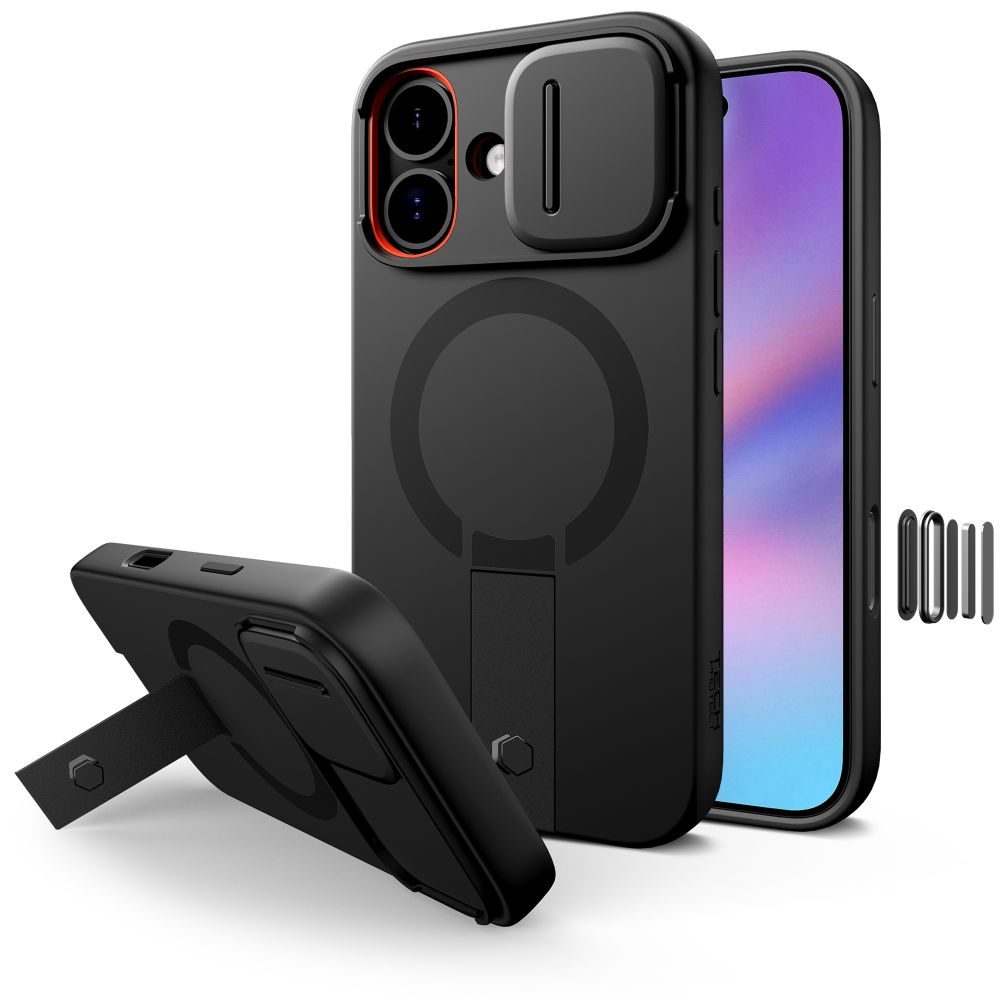Levně Tech-Protect Kevlar Aura MagSafe pouzdro, iPhone 17, černé