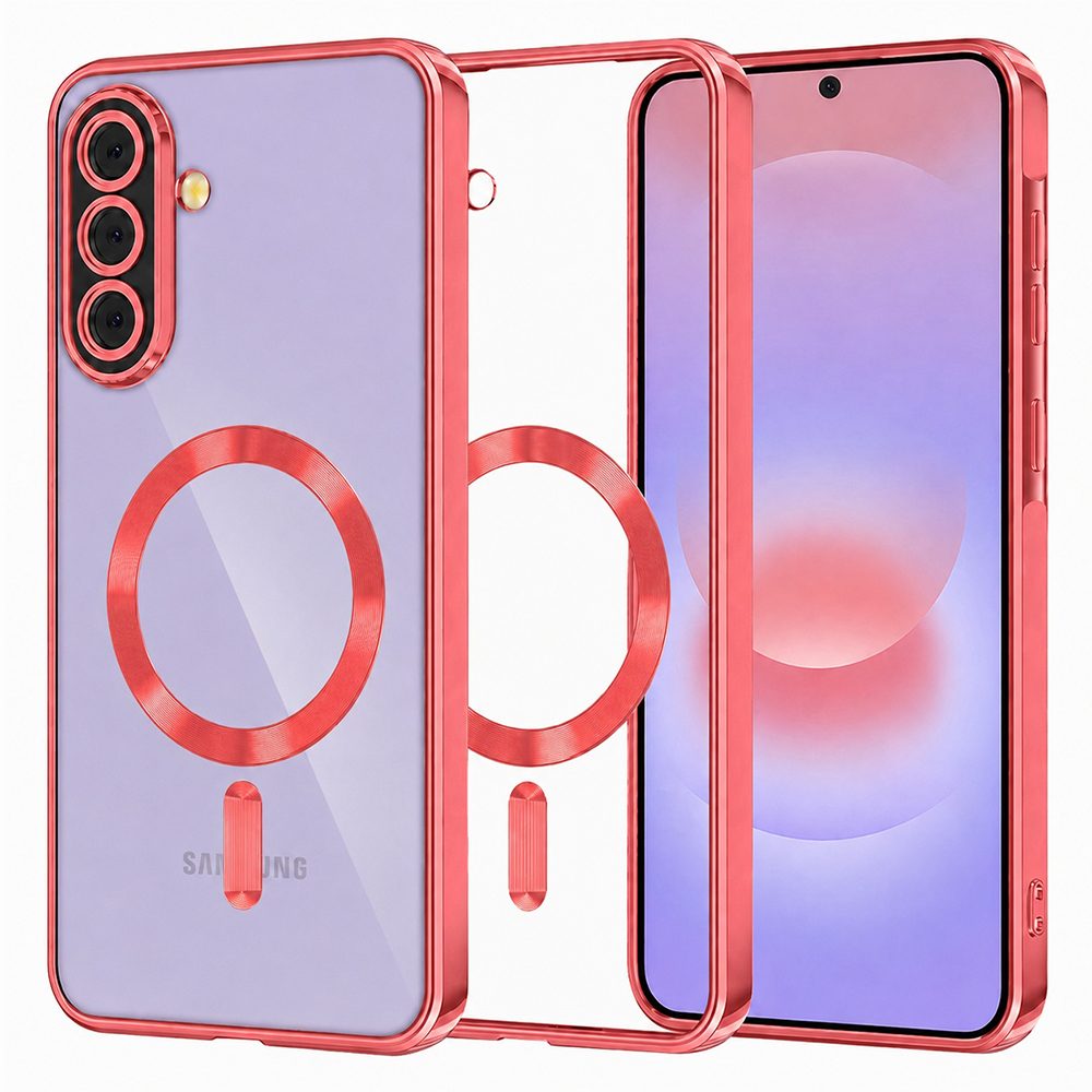 Techsuit Luxury Crystal MagSafe, Samsung Galaxy A37 5G, roșu