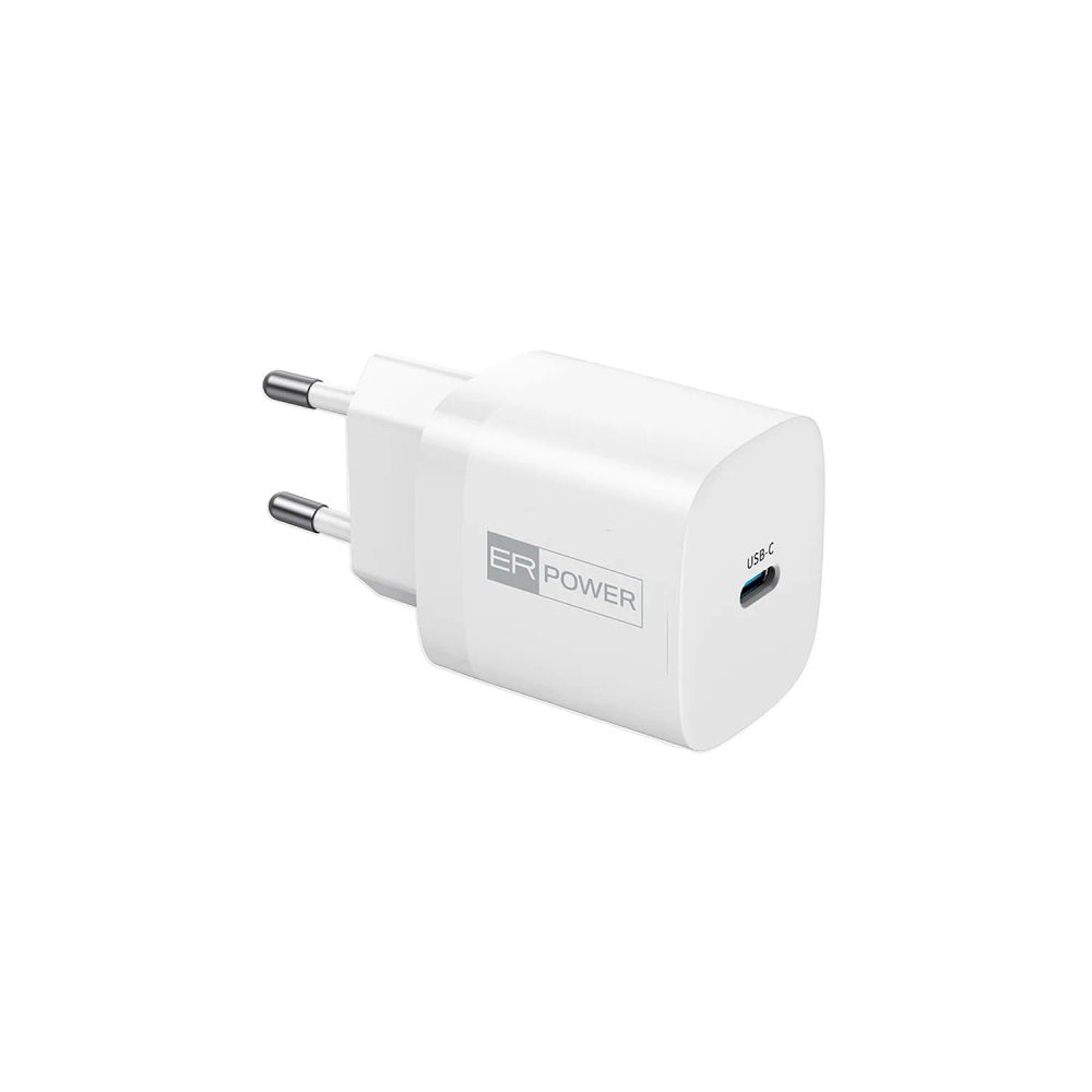 Levně ER POWER Adaptér USB-C, 33W, GaN, bílý
