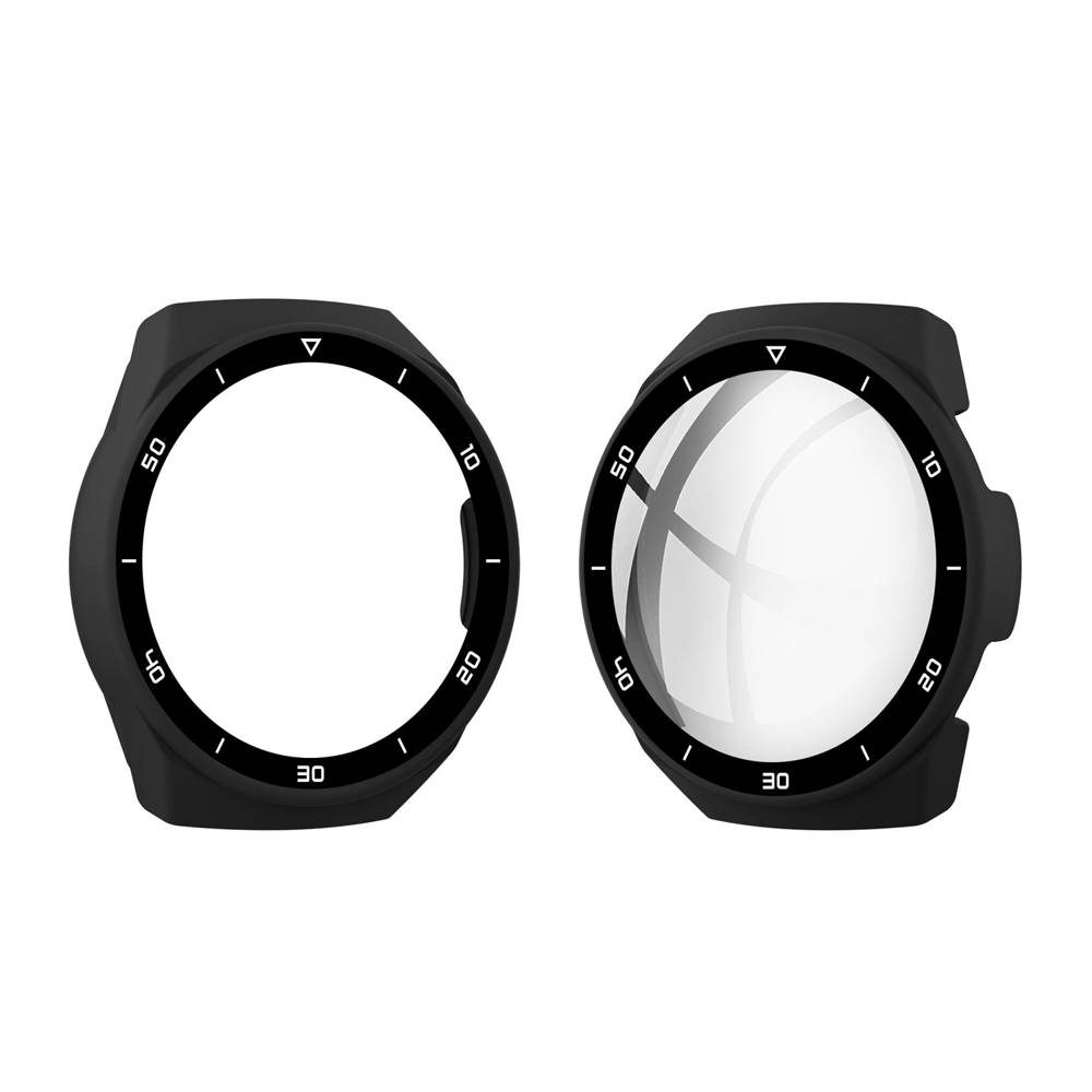 Husă 2 în 1 Cu Folie De Sticlă, Pentru Huawei Watch GT 2e, Neagră