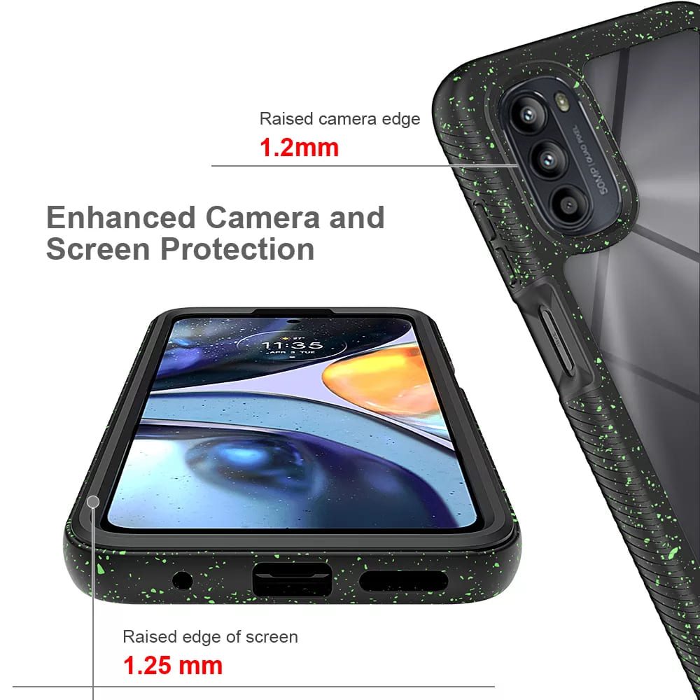 Techsuit Defense360 Pro + Zaščitna Folija, Motorola Moto G52 4G / Moto G82 5G, črna