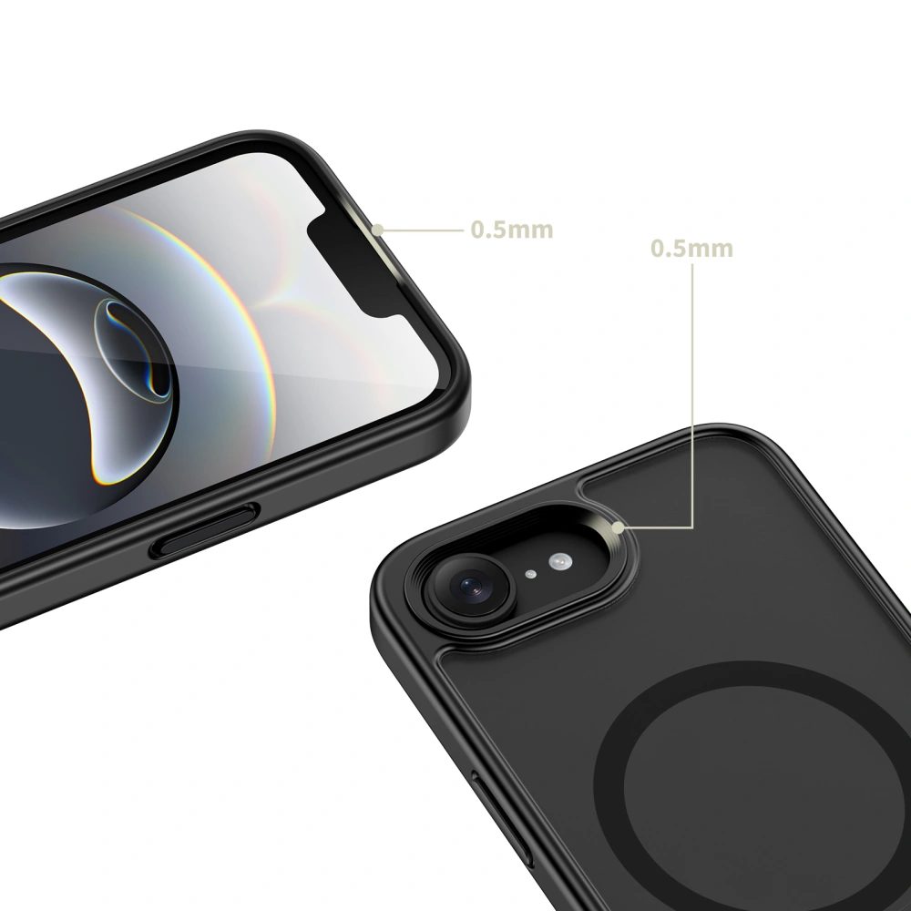 Tech-Protect MagRack MagSafe, iPhone 16e / 17e, čierny matný